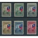 CHINA 1945 SERIE COMPLETA NUEVA CON GOMA UNIFORMES MILITARES BANDERAS MUY LINDA SEGUNDA GUERRA MUNDIAL